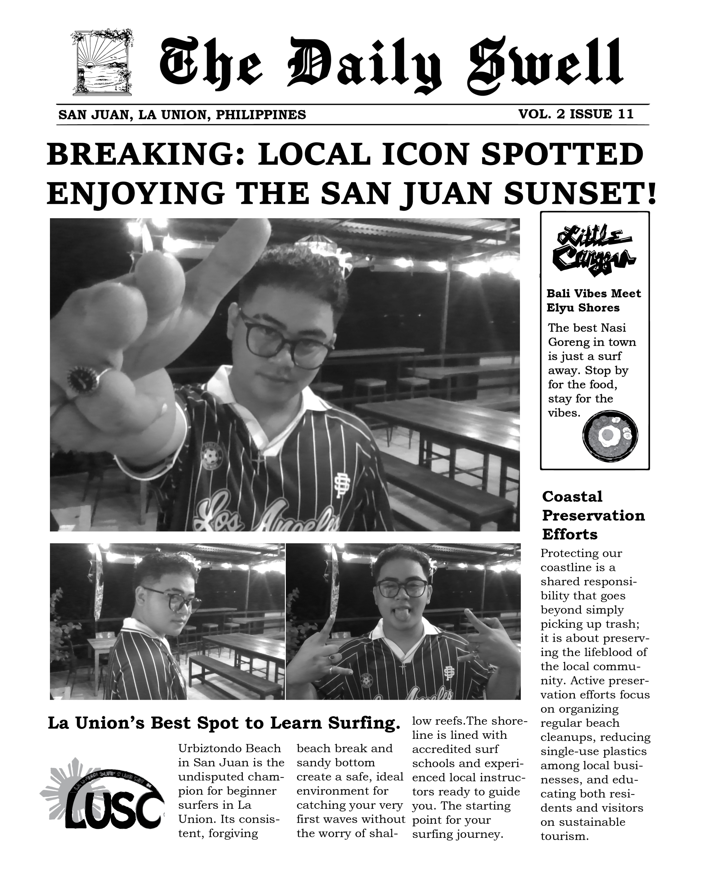 Bagnet & Banter — the front page crew - Daily Swell photo booth print