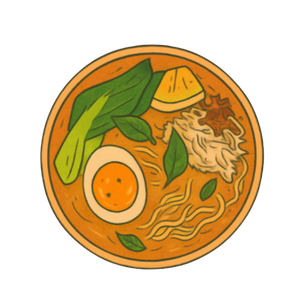 Soto Ayam - traditional Indonesian yellow spicy chicken soup with vermicelli, boiled eggs, and crispy shallots.